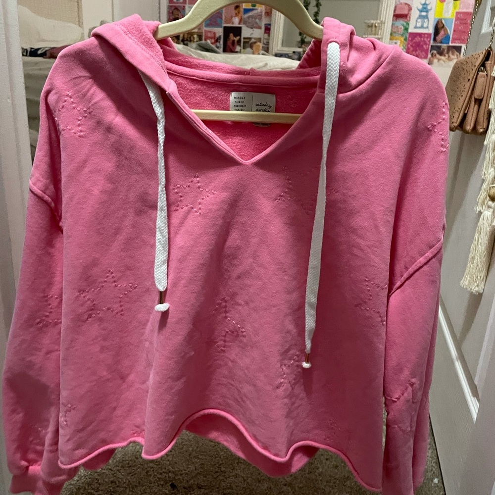 Anthropologie cropped hoodie